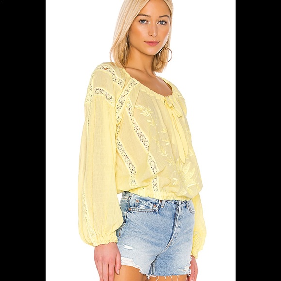 Free People NWT Maria Maria lace & crochet blouse - Picture 4 of 7